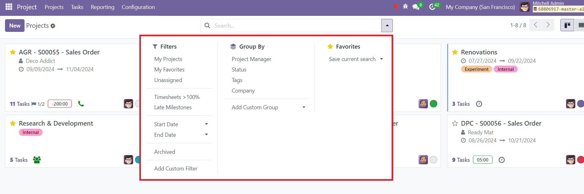 Project List & Kanban View
